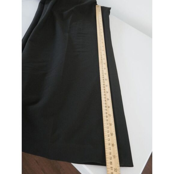 Tommy Hilfiger Women’s Black Chain Belt Wide-Leg Trousers Size 14 Work Pants - Picture 8 of 9